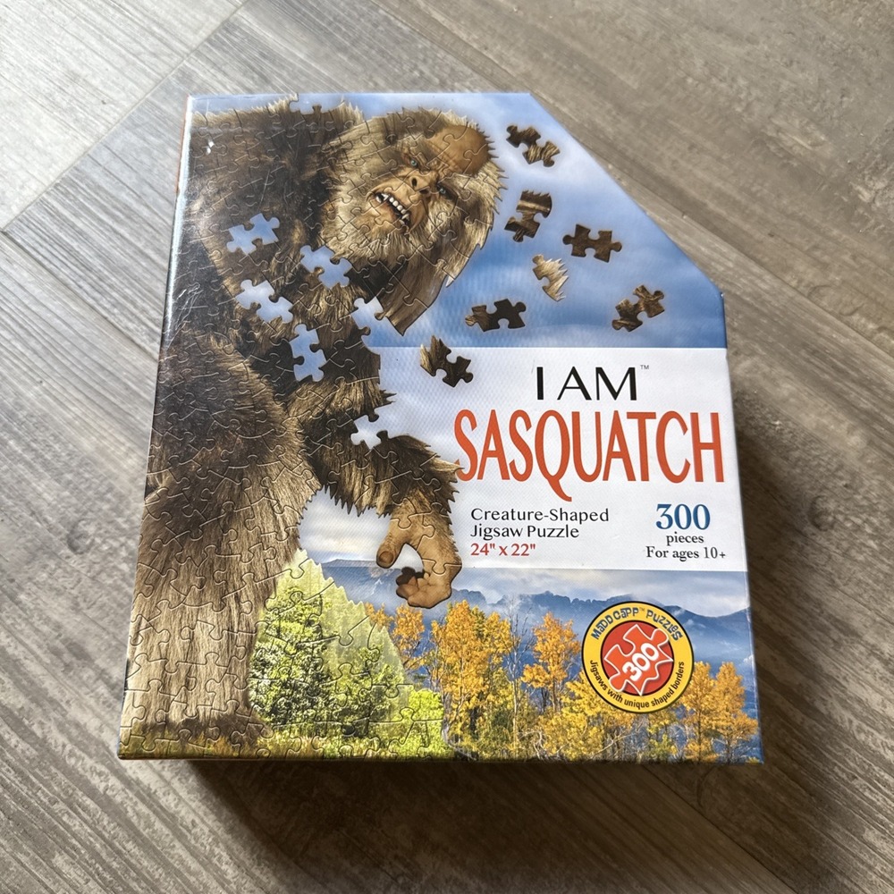 I Am Sasquatch 300-Piece Shaped Puzzle, 24"x22"   BIGFOOT   (NEW IN BOX)